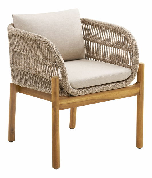 Zahradní set Taleria 6 (hnědá + béžová)