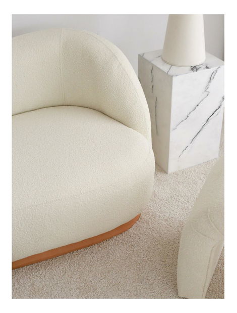 Pohovka trojsedačka Slenarzo (bílá)