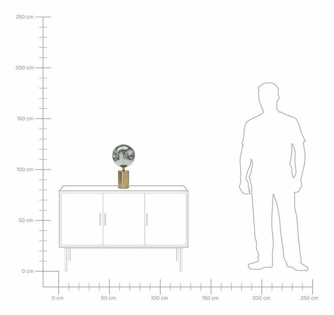 Stolní lampa Branwen (mosazná)