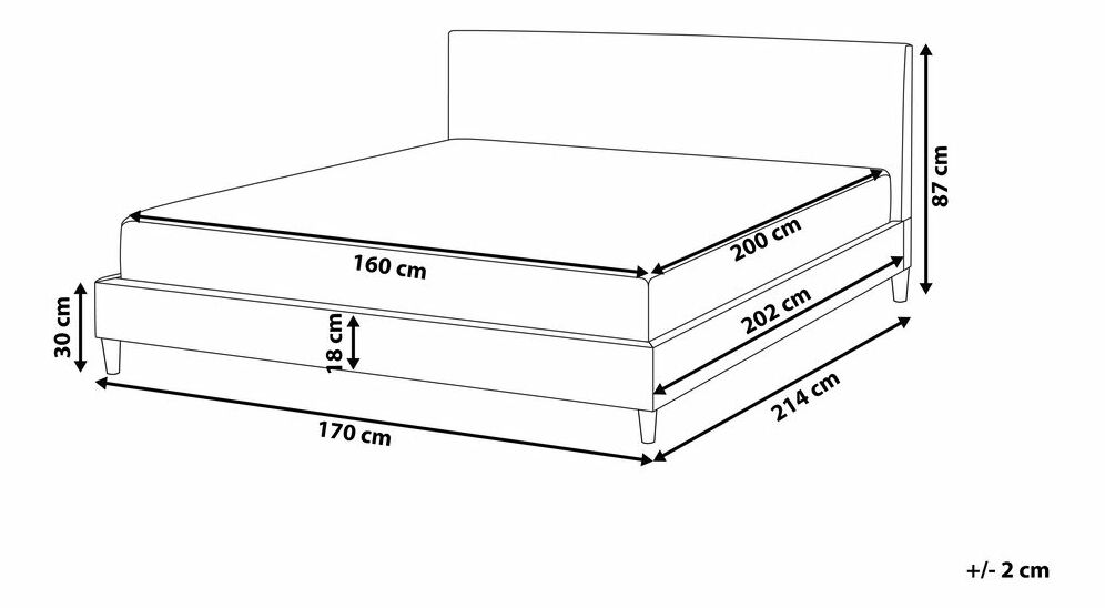 Manželská postel 160 cm FUTTI (s roštem) (růžová)