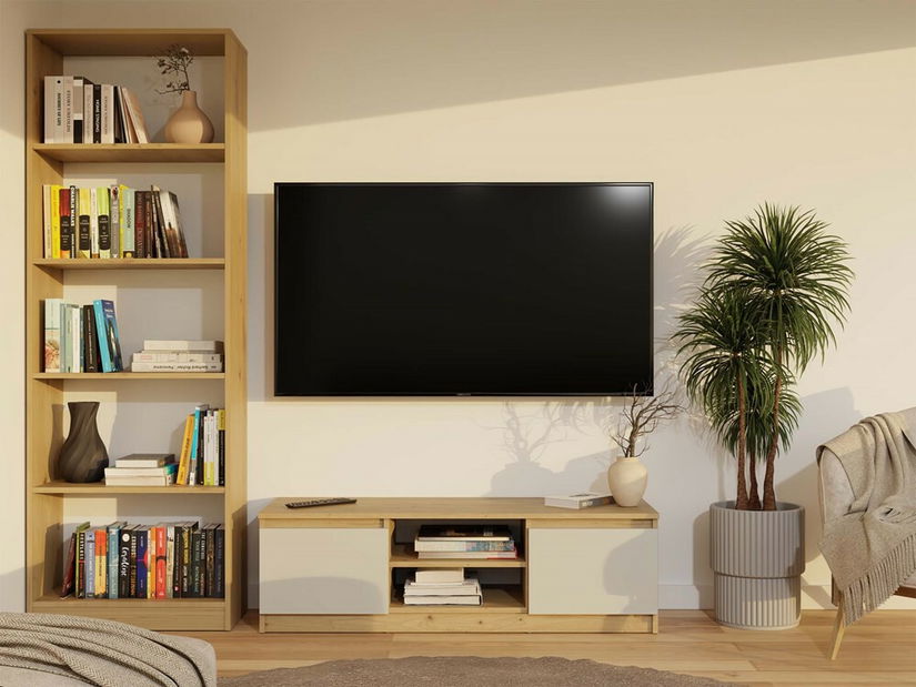 TV skříňka Musecalo 120 (dub artisan + kašmír)