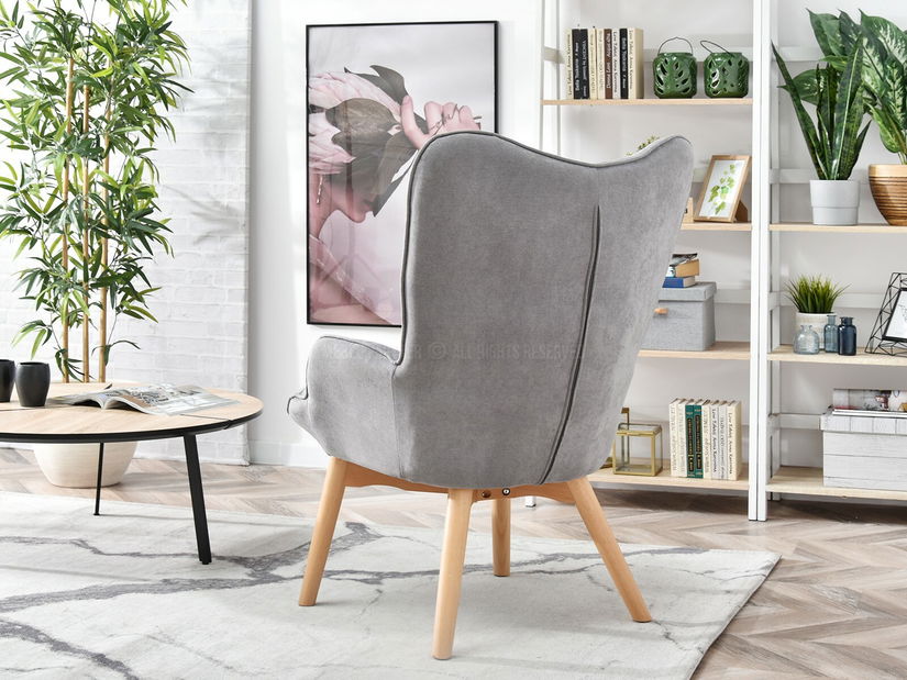 Křeslo Nutri (šedá + černá)