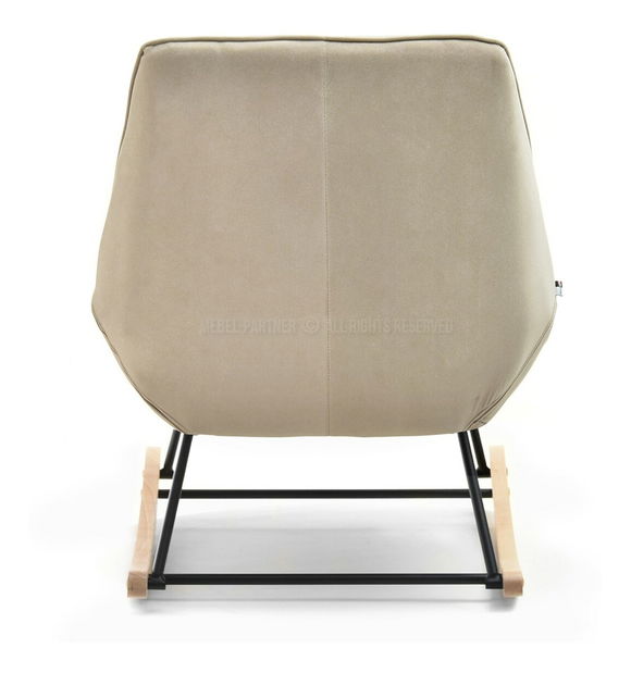 Křeslo Bertie (béžová + buk černý)