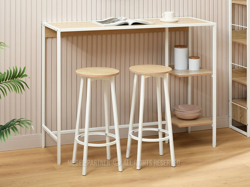 Barová židle Boredom (bílá)