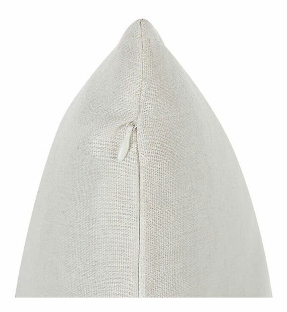 Sada 2 ozdobných polštářů 45 x 45 cm Gom (béžová)