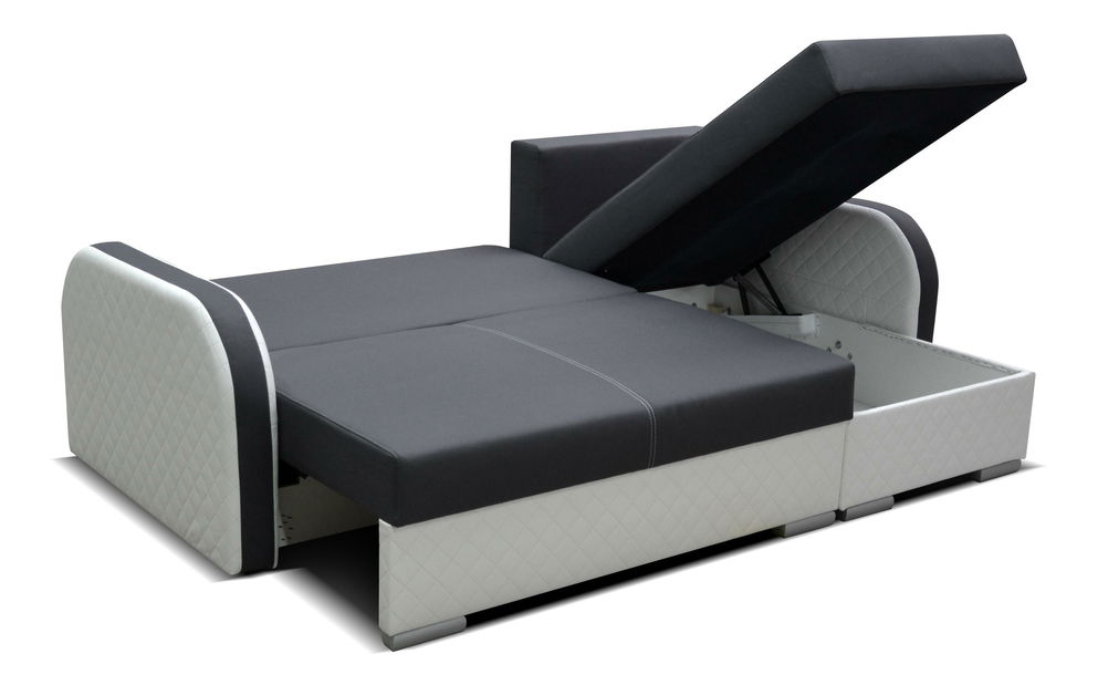 Rohová sedací souprava Vilho (hnědá + capucino) (P)