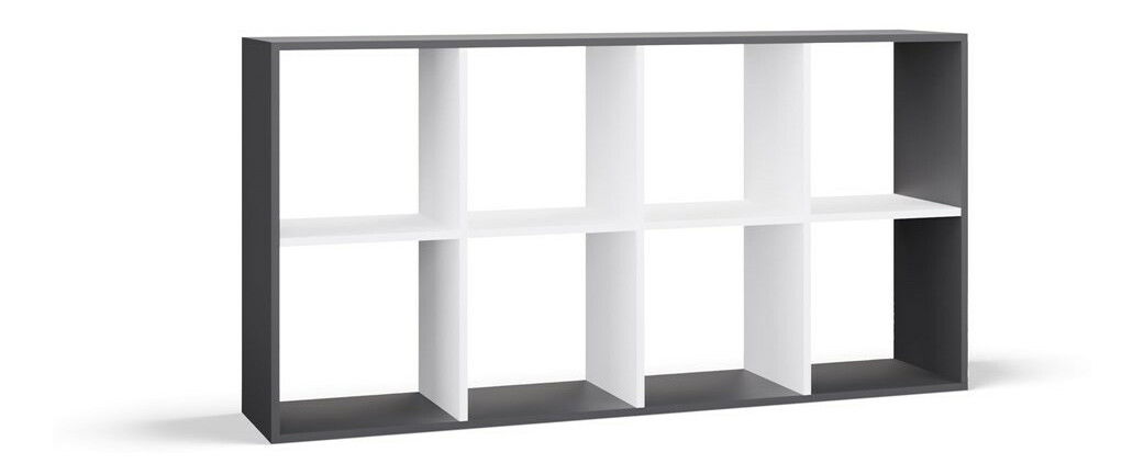 Regál Metros 4 (antracit + bílá)