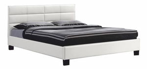 Manželská postel 160 cm Mivory bílá (s roštem)