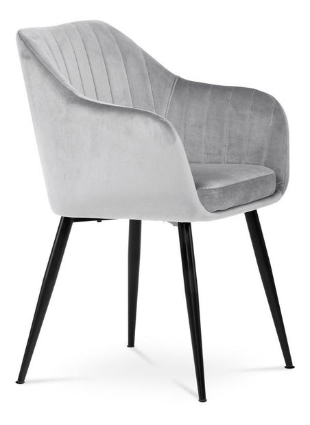 Jídelní židle Prevalecio (stříbrná)