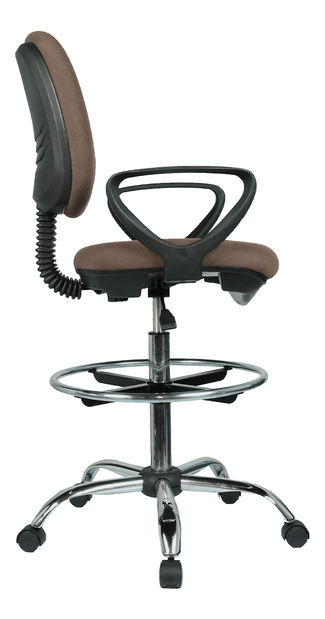 Vyvýšená pracovní židle Korki (hnědá + černá)