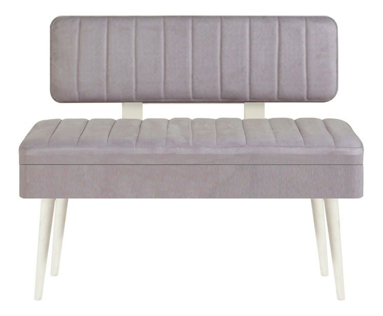 Jídelní set Vlasta 2 (bílá + šedá) (pro 6 osob)