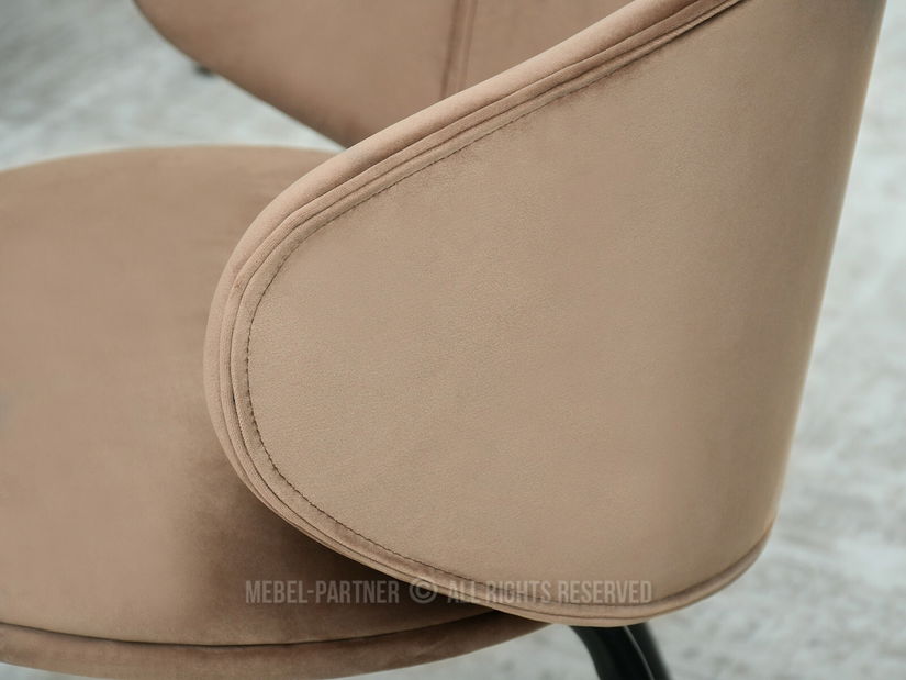 Židle Carmen (béžová + chromová)