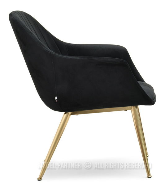 Křeslo Osmol F (černá + zlatá)