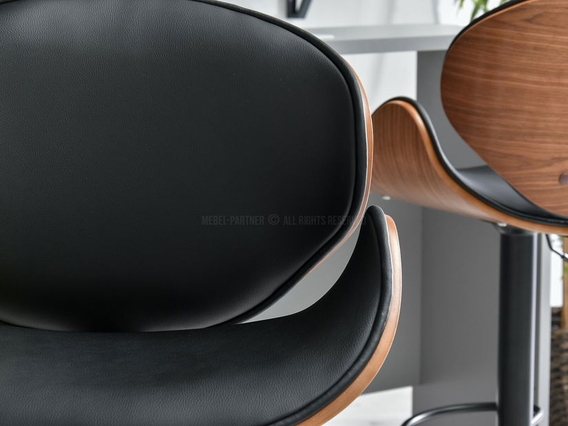 Židle Hope (ořech tmavý + černá)