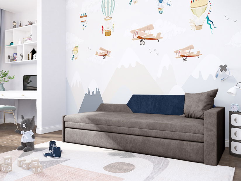 Lenoška Weranna (hnědá + tmavě modrá) (P)