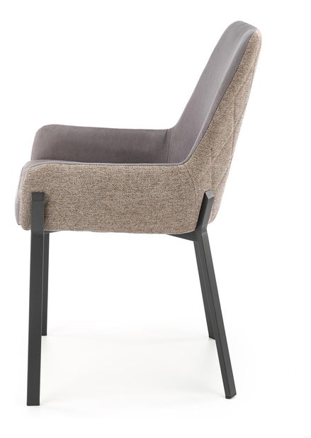 Jídelní židle Kanna (béžová + černá)