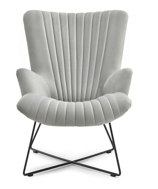 Relaxační křeslo Nuttshell (šedá + černá)