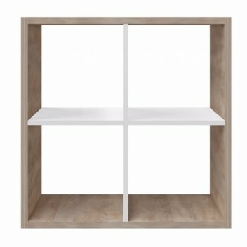Regál Ramix 77x77 (dub sonoma + bílá)