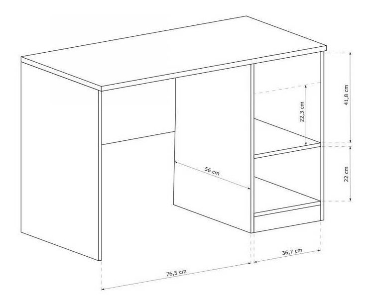 PC stolek Titanus 19 (dub lefkas)