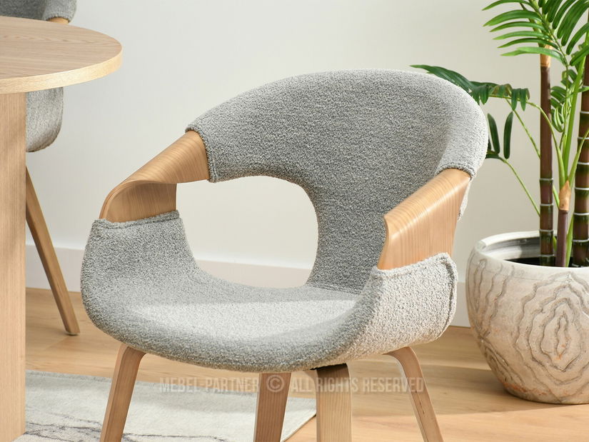 Židle Kurt (dub šedý + dub)