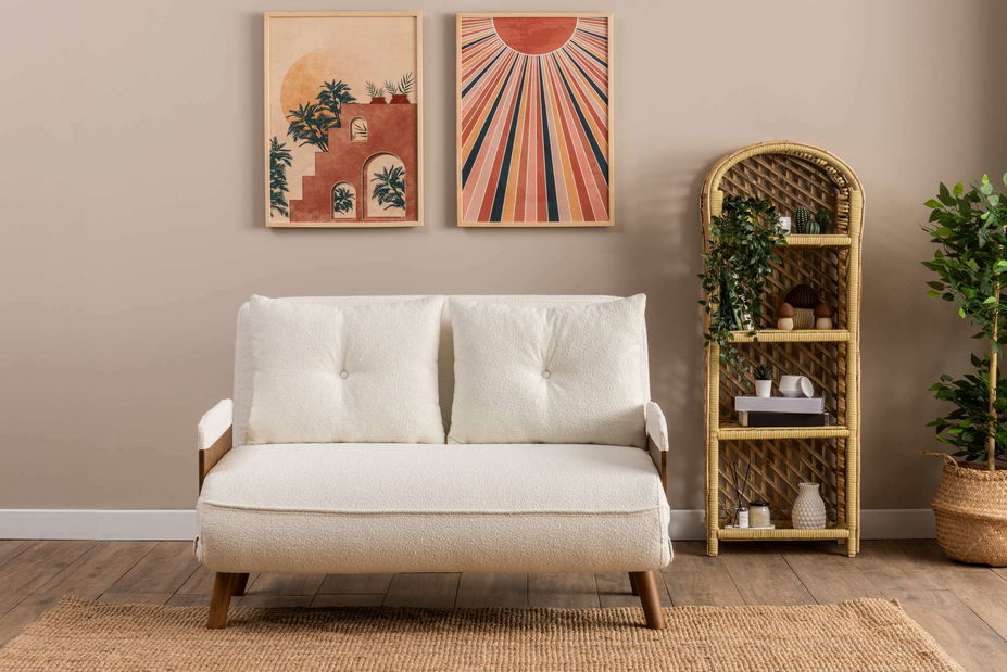 Pohovka dvousedačka Como P (bílá)