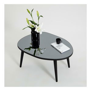 Konferenční stolek Gustavo 2 (černá + šedá)