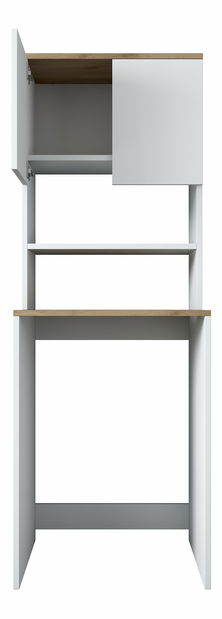 Koupelnová skříňka Karoline 101 (Bílá + Ořech)