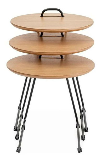 Set 3 příručních stolků Paniki (natural)