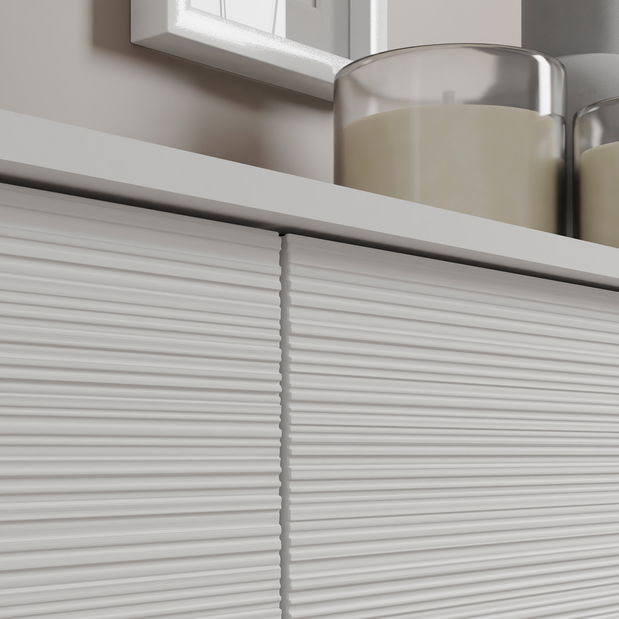 Konferenční stolek Sherlock (bílá + černá + zlatá)