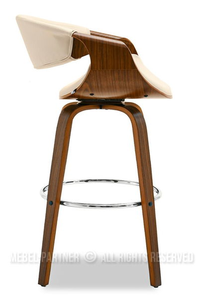 Židle Bjorn H (krémová + ořech)