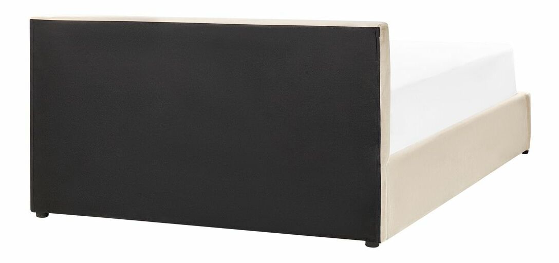 Manželská postel 140 cm Belize (béžová) (s roštem) (s úl. prostorem)