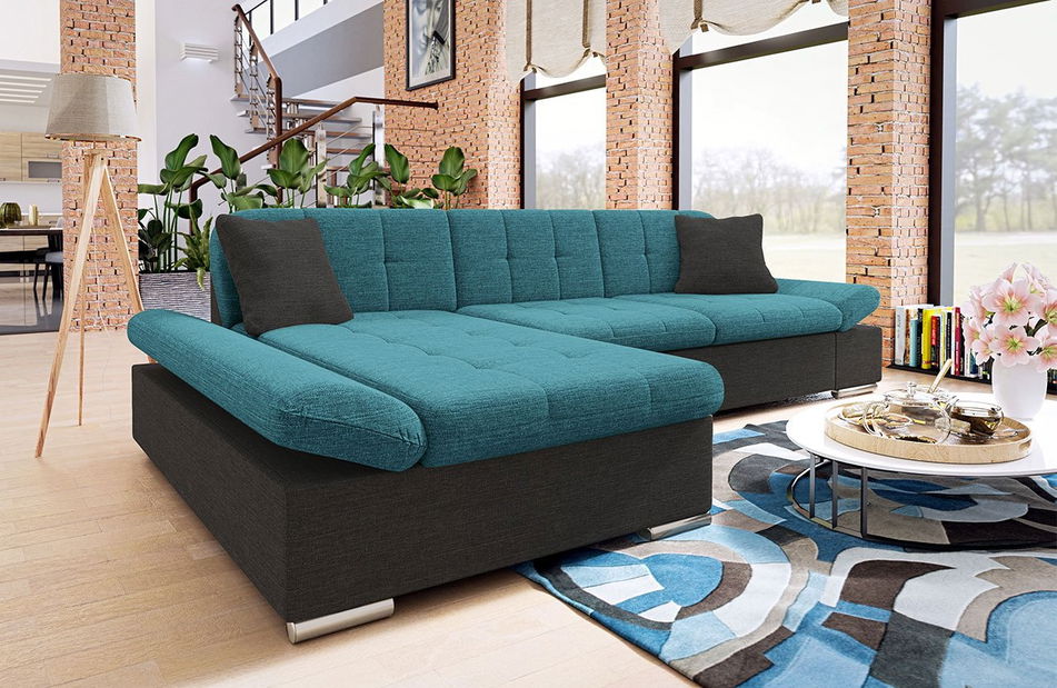 Rohová sedací souprava Makalu (pistáciová)