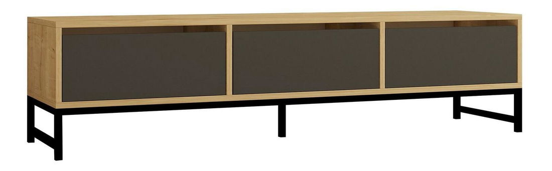 TV stolek/skříňka Samově 3 (dub safírový + černá + antracit)