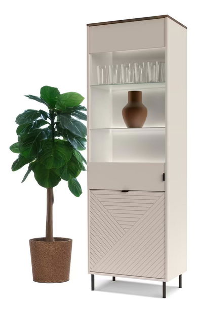 Vitrína Eliminados 2 (kašmír + dub castello)