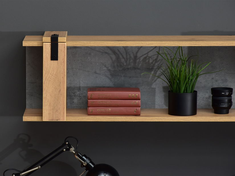 Obývací stěna Subrayado 04 (dub + černá)