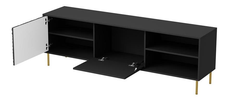 TV stolek Balle (černá + zlatá)