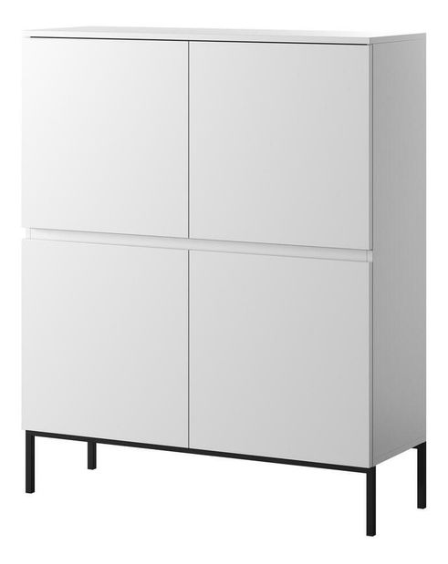 Skříňka Bennasi B1 (bílá + černá)