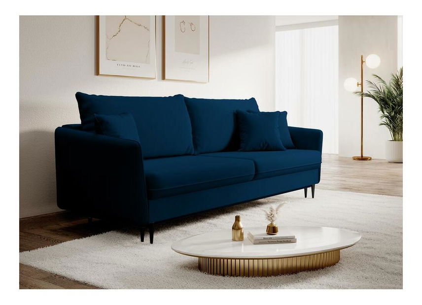 Pohovka trojsedačka Vivaldio (modrá + černá)