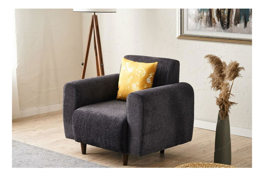 Křeslo Noyalepo C (antracit + ořech)