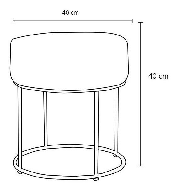 Taburetka Dandee (hnědá)