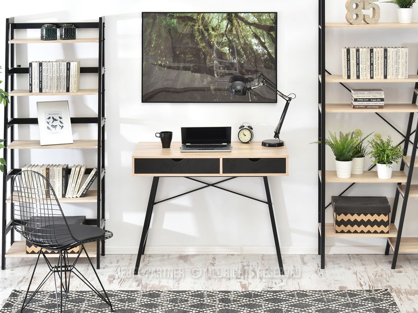 PC stolek Fallon (dub + černá)