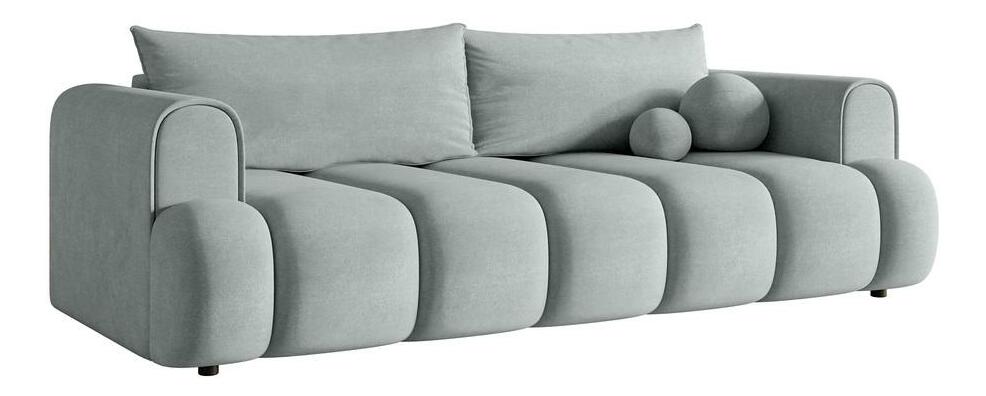 Pohovka trojsedačka Didier (šedá světlá + černá)