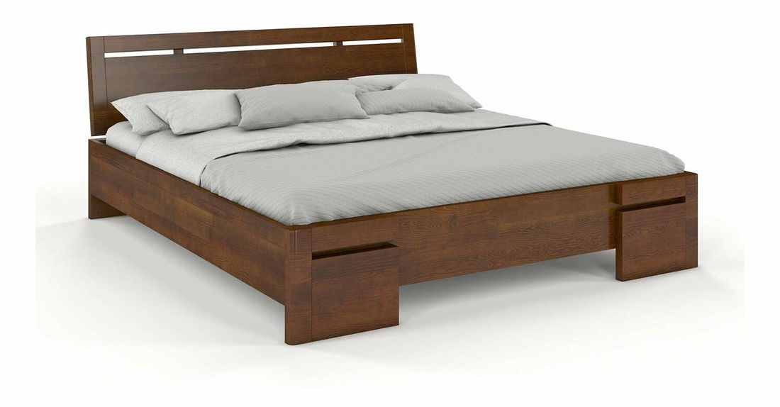 Manželská postel 180 cm Naturlig Bokeskogen High (borovice)