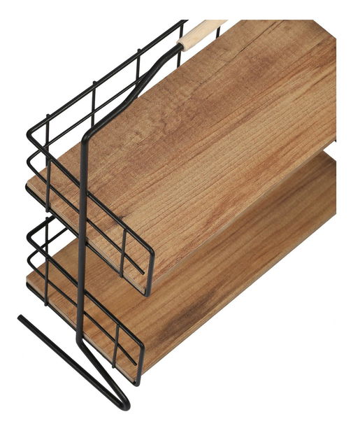 Police do koupelny Tevuka (černá)