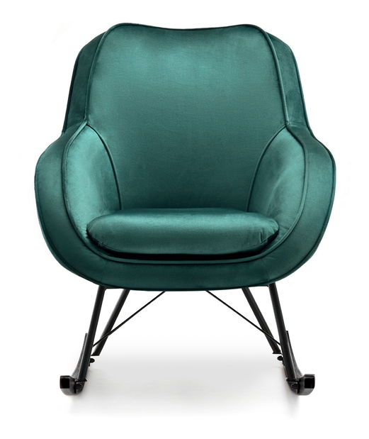 Relaxační křeslo Coccolisimo (zelená + černá)