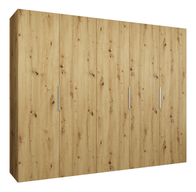 Šatní skříň 250 cm Mirabella 1 (dub artisan + kašmír)