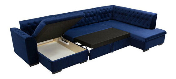 Velká sedačka do obývacího pokoje Emrys (Pravá ) (Magic Velvet 2216 + Senegal 818)