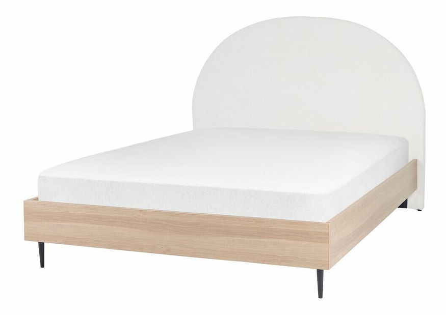 Manželská postel 160 cm Milza (bílá)