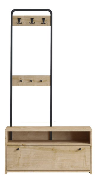 Předsíňová sestava Aliex 14 (Ořech + Černá)