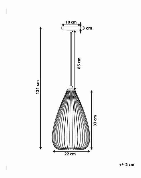 Závěsná lampa Condo (černá)